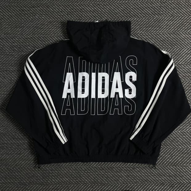 아디다스 신형 빅로고 박시핏 바람막이 o 3339