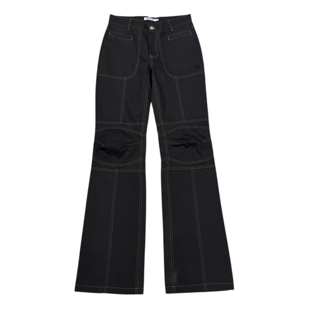 세릭 니 핀턱 팬츠 바지 블랙 1