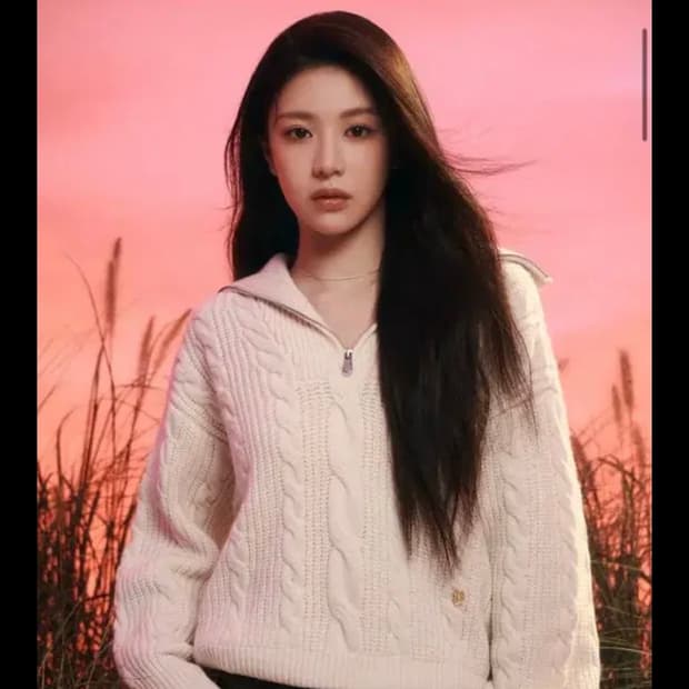 마리떼 하프집업 니트 W CABLE HALF ZIPUP PULLOVER