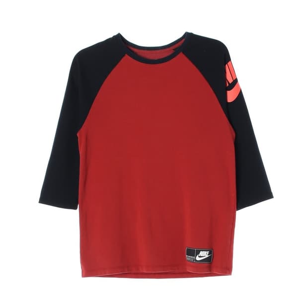 NIKE 배색 나그랑 7부 티셔츠 L