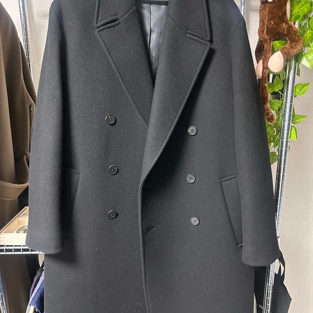 인사일런스 캐시미어 더블 롱코트