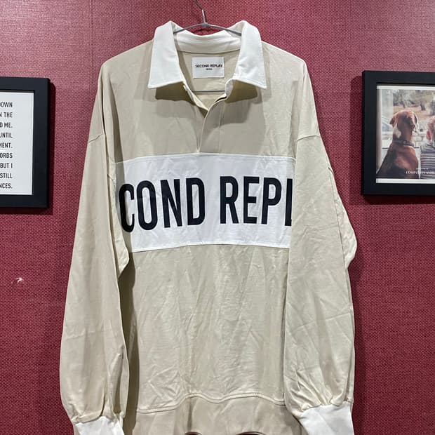 세컨 리플레이 럭비셔츠