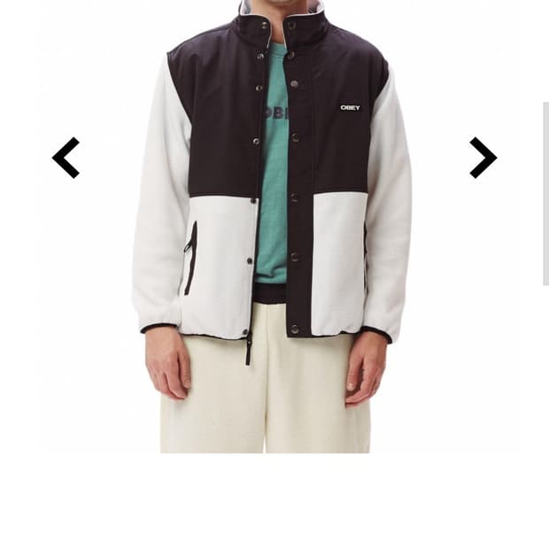 XL) 오베이 코만도 쉐르파 후리스 배색 양털 플리스 자켓 범고래 오레오