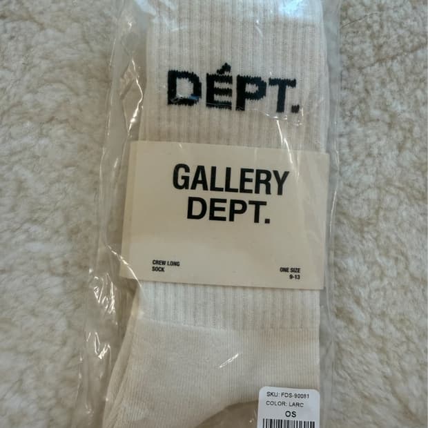 갤뎁 에크루 구매 새상품 GALLERY DEPT. 크루 삭스 OS
