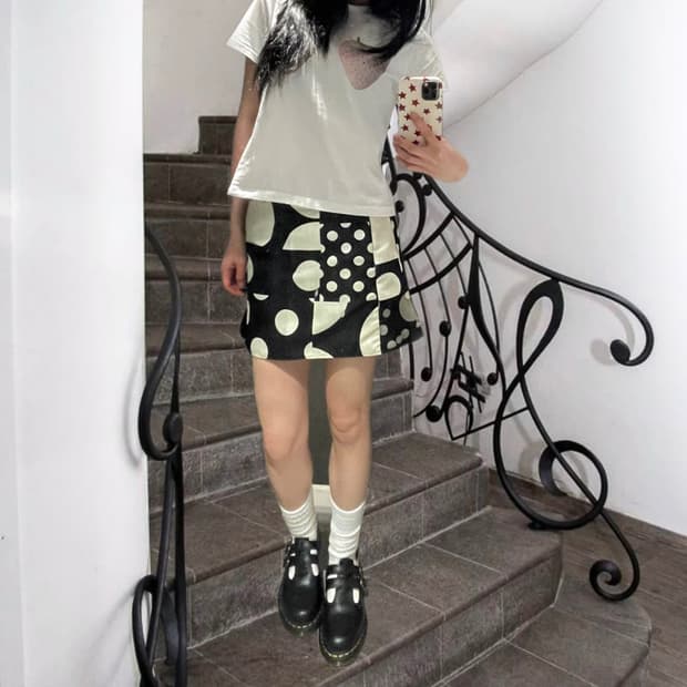 polka dot skirt 폴카 도트 스커트
