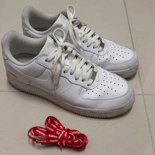 [265]나이키 x 슈프림 에어포스 1 로우 화이트