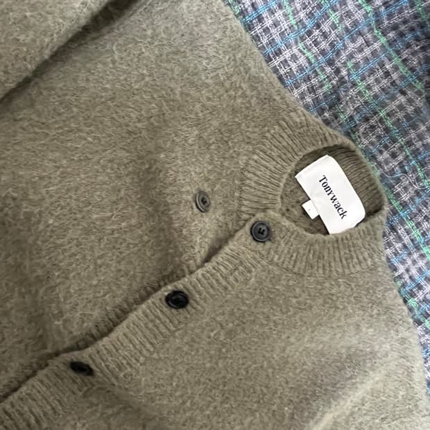 토니웩 24fw alpaca mohair cardigan