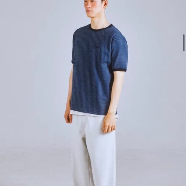 가든익스프레스 가든 심볼 스트라이프 티셔츠