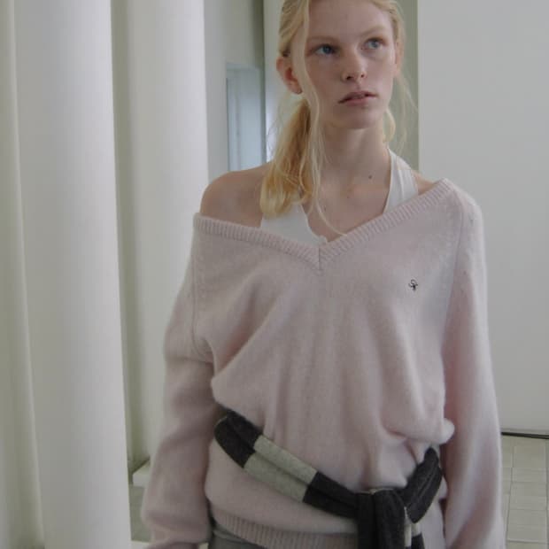 (새상품/택o) 포에토 foeto blur brush knit