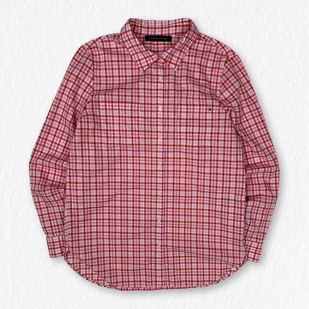 타미힐피거 체크 셔츠