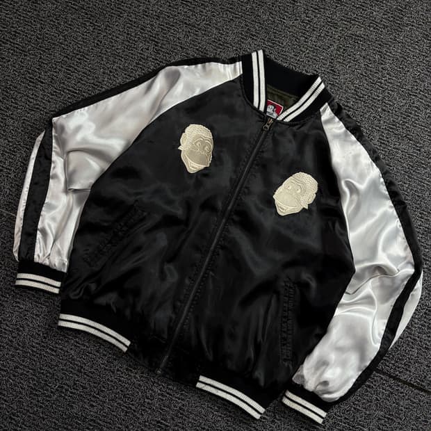 벤데이비스 자수 빅로고 스카쟌 블루종 1561