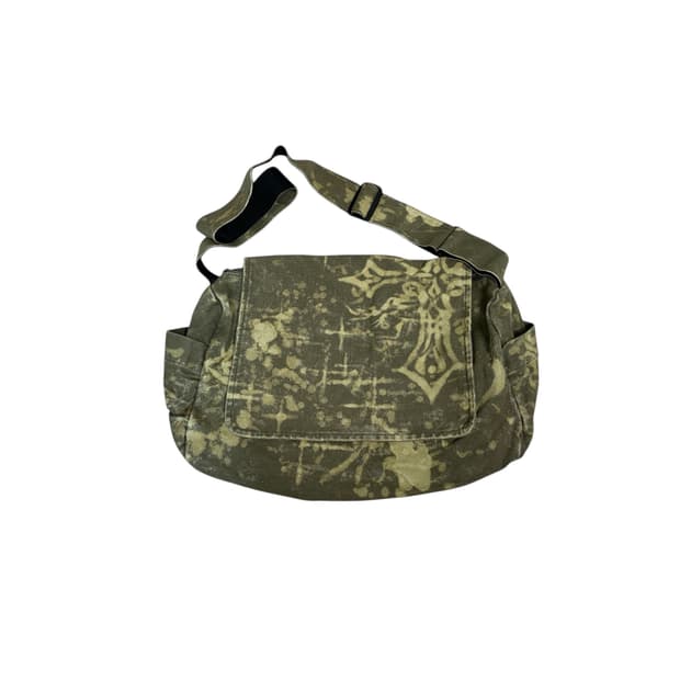 Tie dye washing khaki crossbag