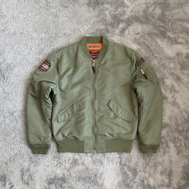 쇼트 NYC 플라이트 자켓 블루종 항공점퍼 ma-1 봄버 자켓 L