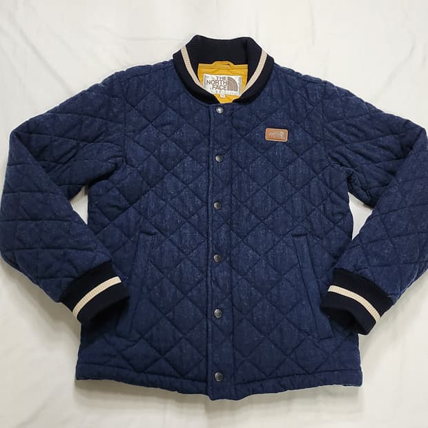 노스페이스 퀄팅 포조 네이비 자켓