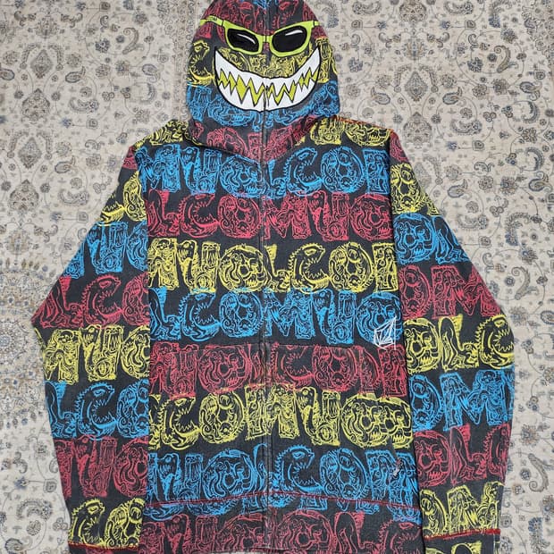 VOLCOM 볼컴 그래픽 풀집업 후드집업 L