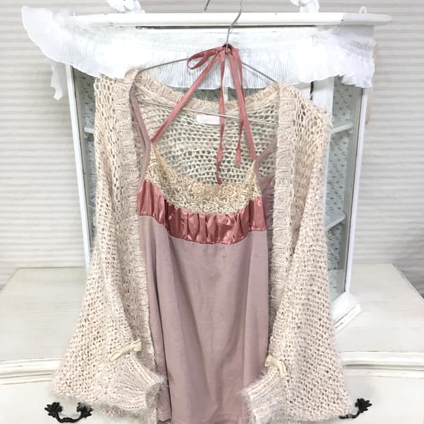 Lizlisa 리즈리사 리본 볼레로 가디건