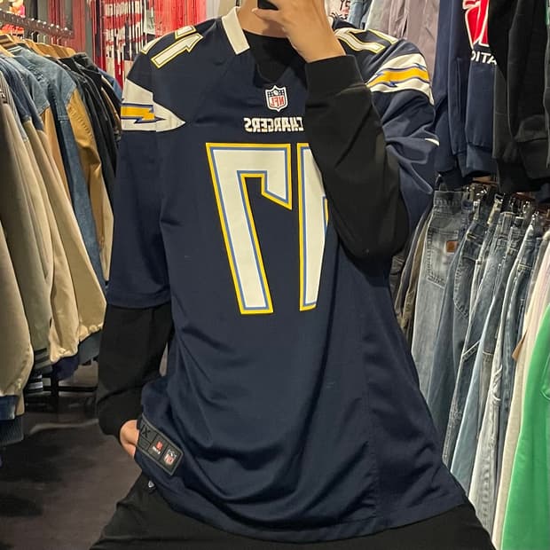 [IM] NFL CHARGERS No.17 RIVERS 블루 반팔져지