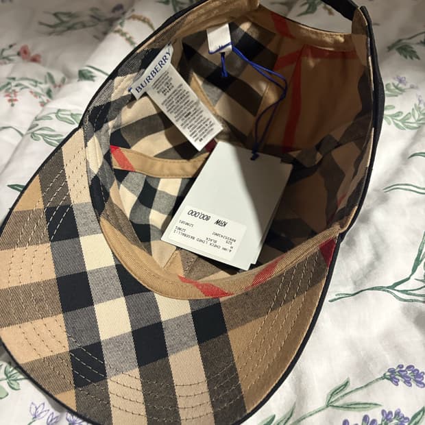 버버리 코튼 캡