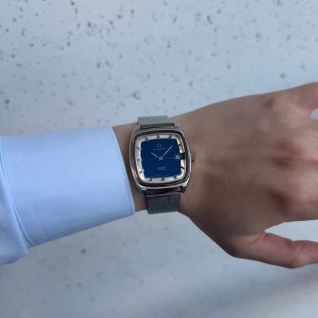 오메가 빈티지 컨스틸레이션 오토 청판 매쉬 브레이슬릿