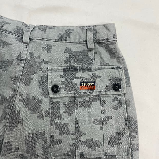90’s USA made 올드 스투시 카모 카고 쇼츠