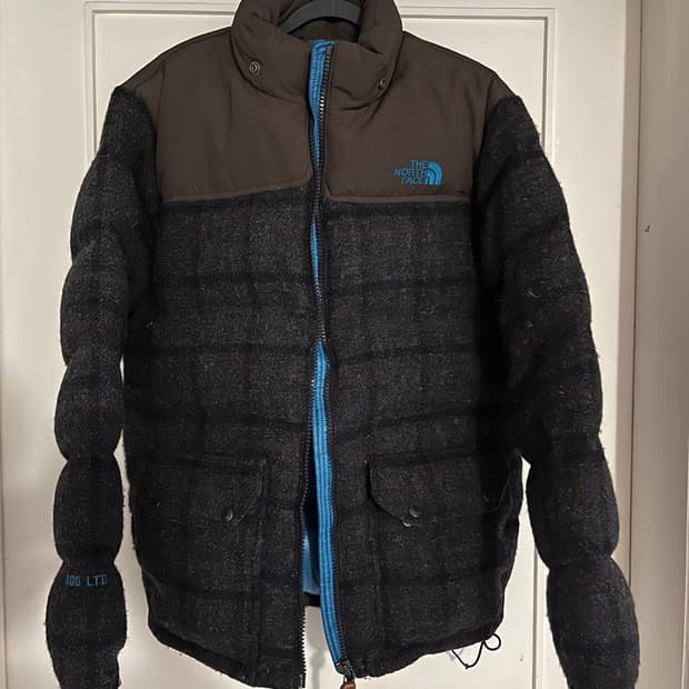 노스페이스 x 해리스 트위드 패딩