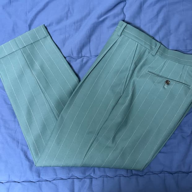 와코마리아 도멜 스트라이프 울 트라우저 M