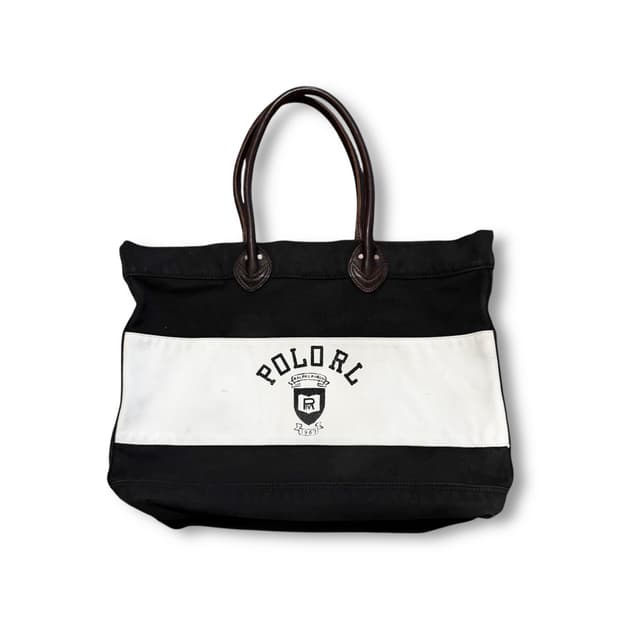 폴로 랄프로렌 캔버스 토트 백 