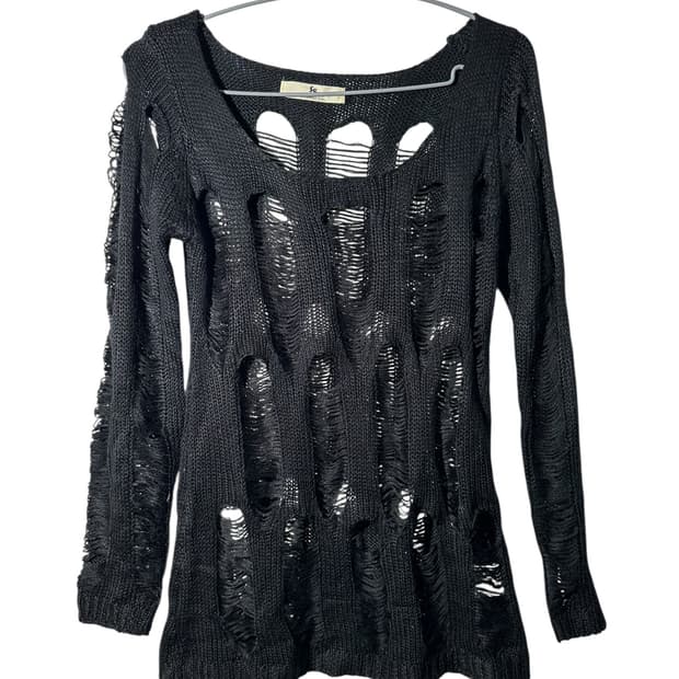 scramble egg 그런지 니트