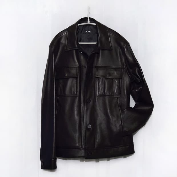 신품급) 아페쎄 (A.P.C) 저스틴 레더 트러커 자켓 (100+)