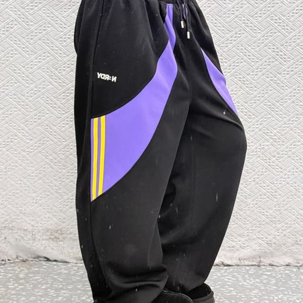 널디 키치 유니크 블랙퍼플 져지 트랙팬츠 M C08509