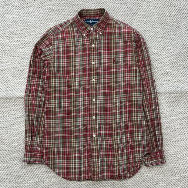 랄프로렌 클래식핏 체크셔츠 r2859