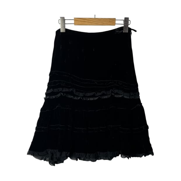 [Lolita Lempicka] 오리엔탈 셔링 벨벳 미디스커트