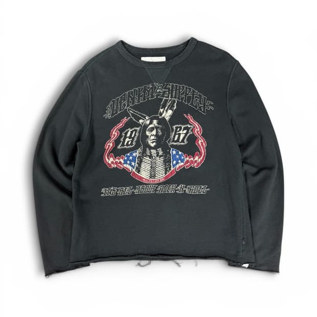 폴로 데님앤서플라이 인디언 그래픽 스웻셔츠