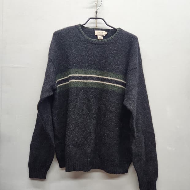 제이크루 센터 스트라이프 울 빈티지 니트 M(L)