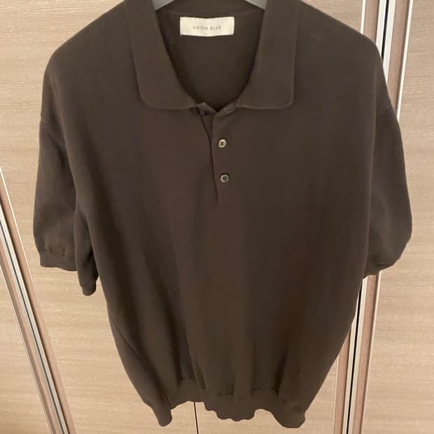 유니온블루 폴로니트 머드 xl