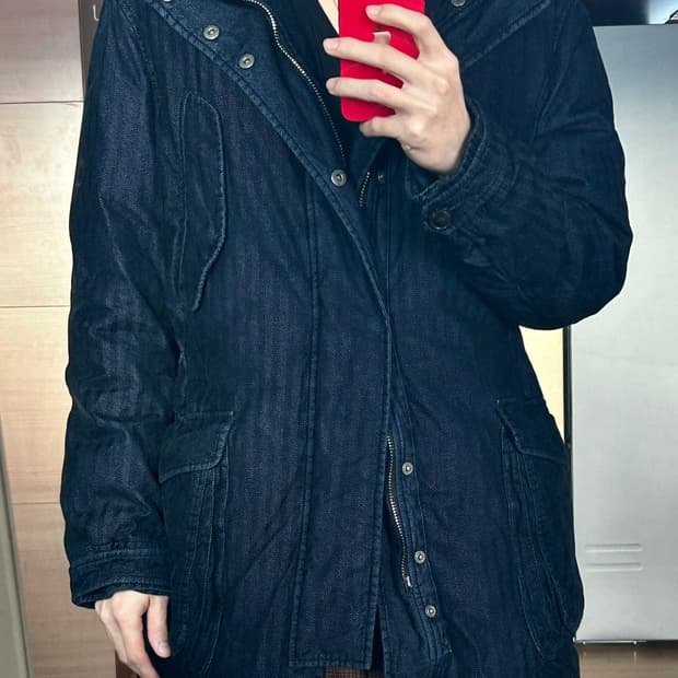 조르지오 아르마니 코듀로이 롱패딩