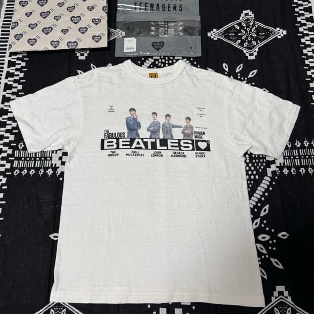 휴먼메이드x비틀즈 / 반팔티셔츠 / L