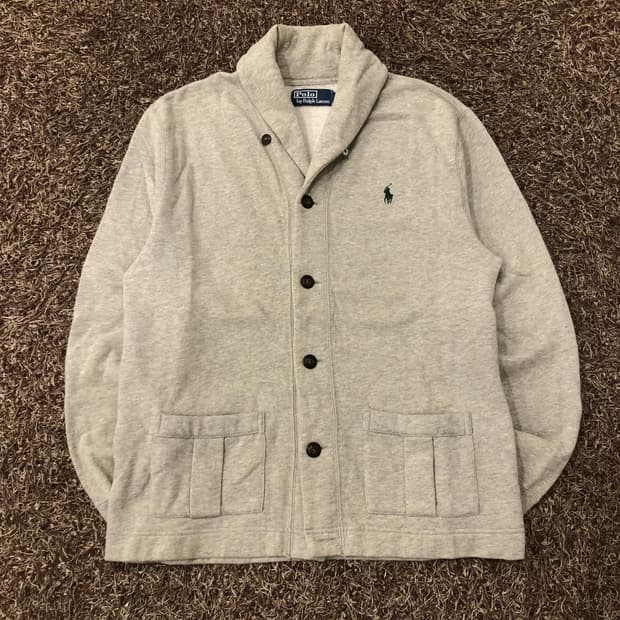 폴로 랄프로렌 코튼 숄카라 가디건