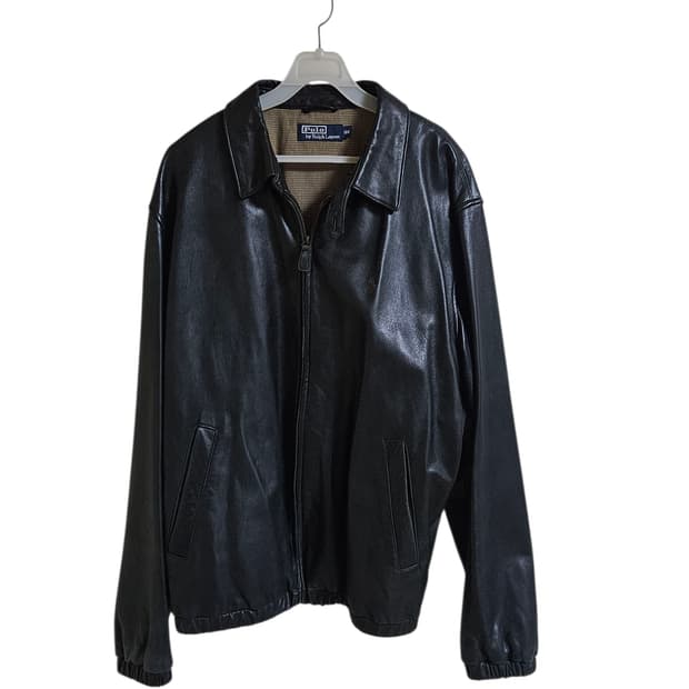 폴로양가죽자켓