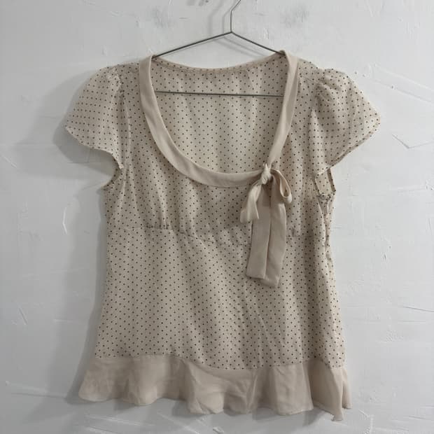 dot blouse