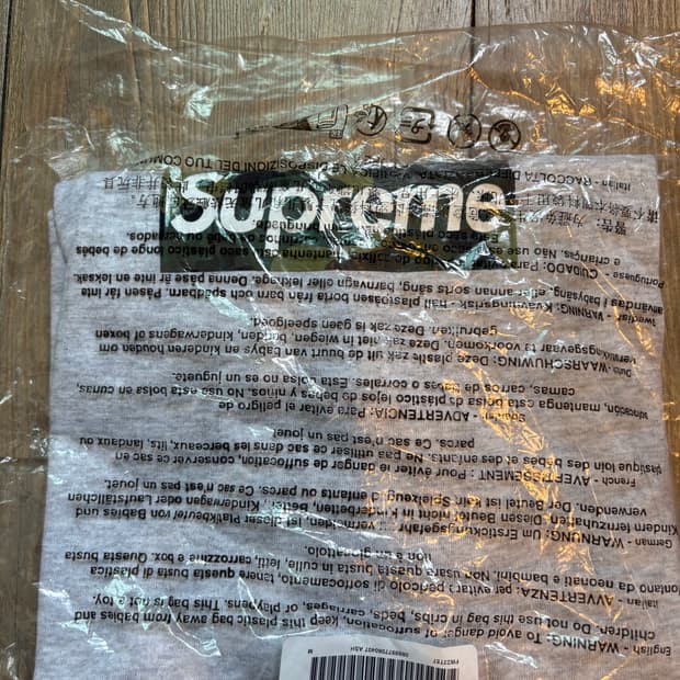 슈프림 카모 박스로고 반팔 M 