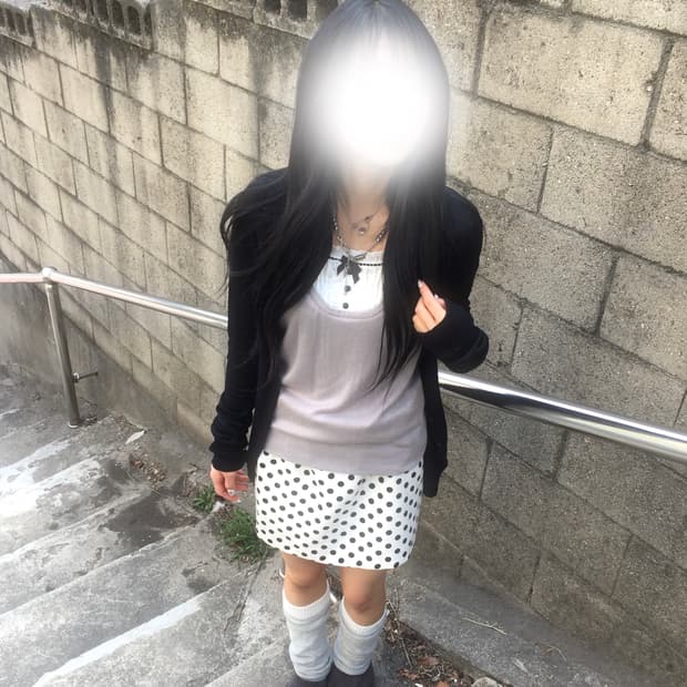 빈티지 도트 코디세트