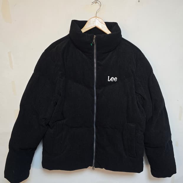 Lee 코듀로이 패딩 블랙 M (105~110) 새상품