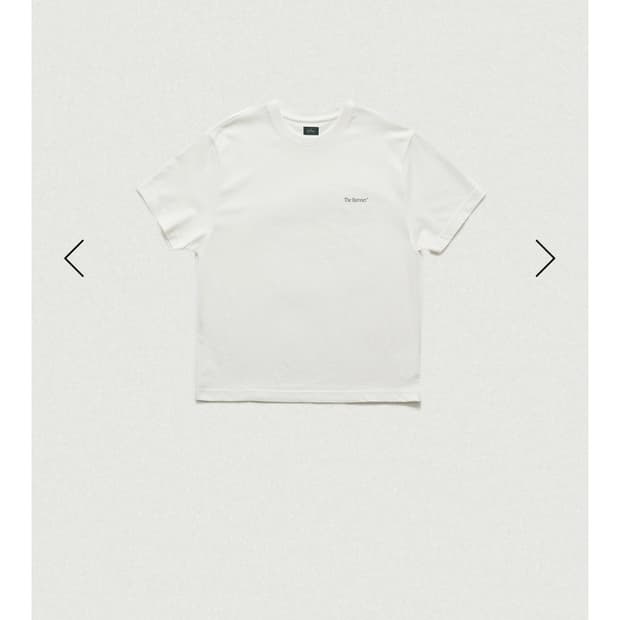 더바넷 반팔 티셔츠 화이트