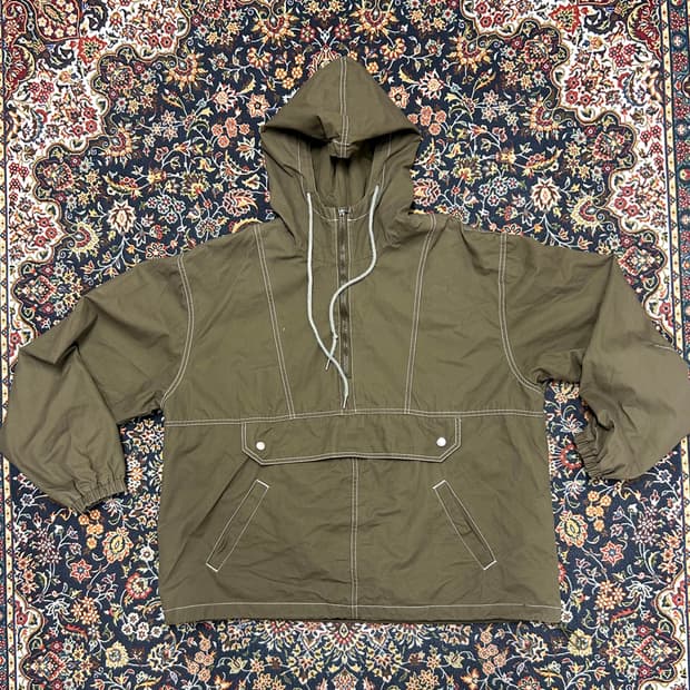 카키 아노락 후드 자켓 (FREE)