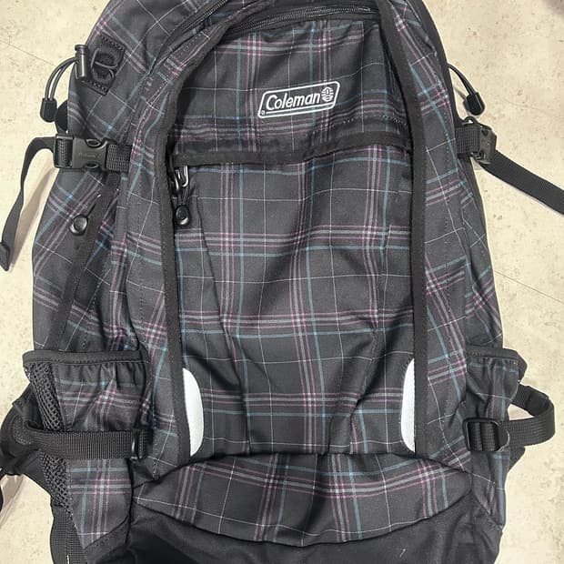 [COLEMAN] 체크패턴 트레킹 보부상 백팩
