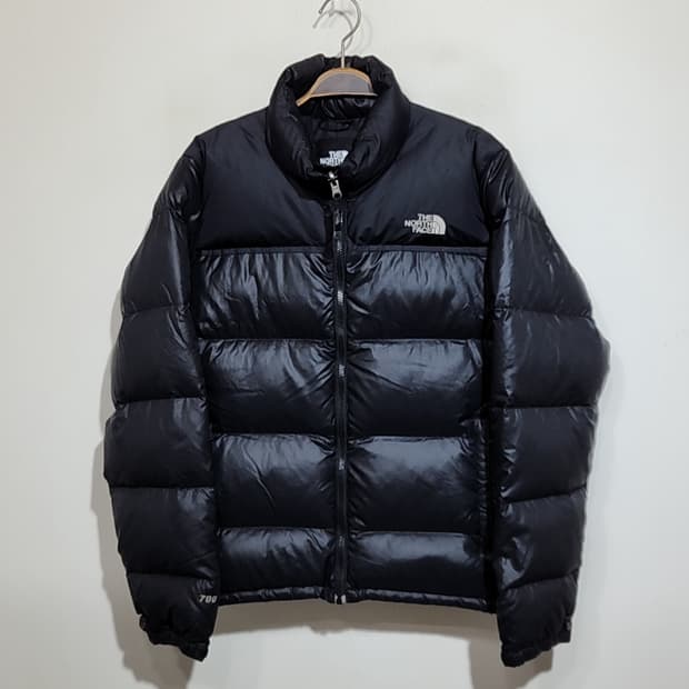 (L) 노스페이스 눕시패딩 점퍼 700 블랙 거위털 구스다운 자켓 