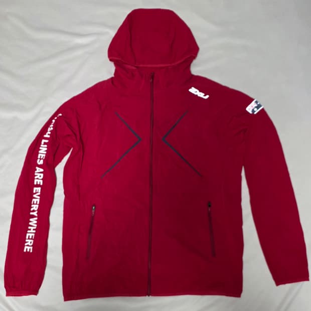 (미사용) 2XU 러닝 에어로 바람막이 XL 105 - 신축성, 리플렉스