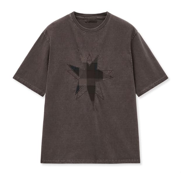 노운 patched star t-shirts (faded brown)