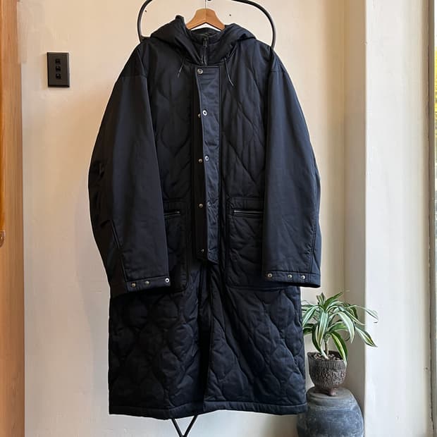 Unaffected quilted hooded coat ( L )